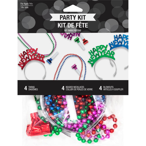 Colorful New Years Eve Kit for 4 People