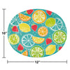 Tutti Fruiti Oval Paper Plates 8ct