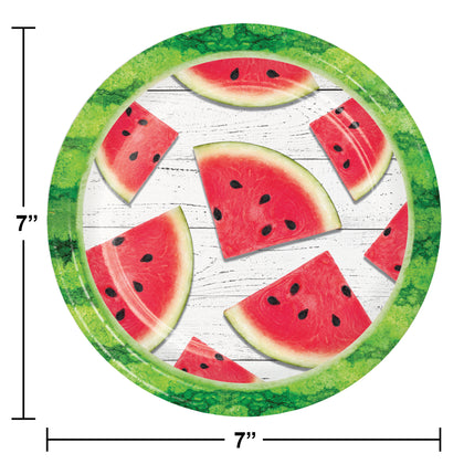 Watermelon Wow 7in Paper Plate 8ct