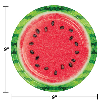 Watermelon Wow 9in Paper Plate 8ct