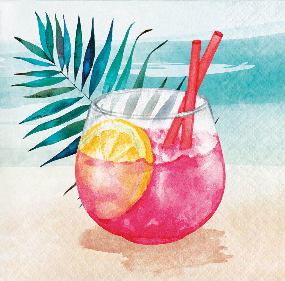 Summer Breeze Beverage Napkins 16ct
