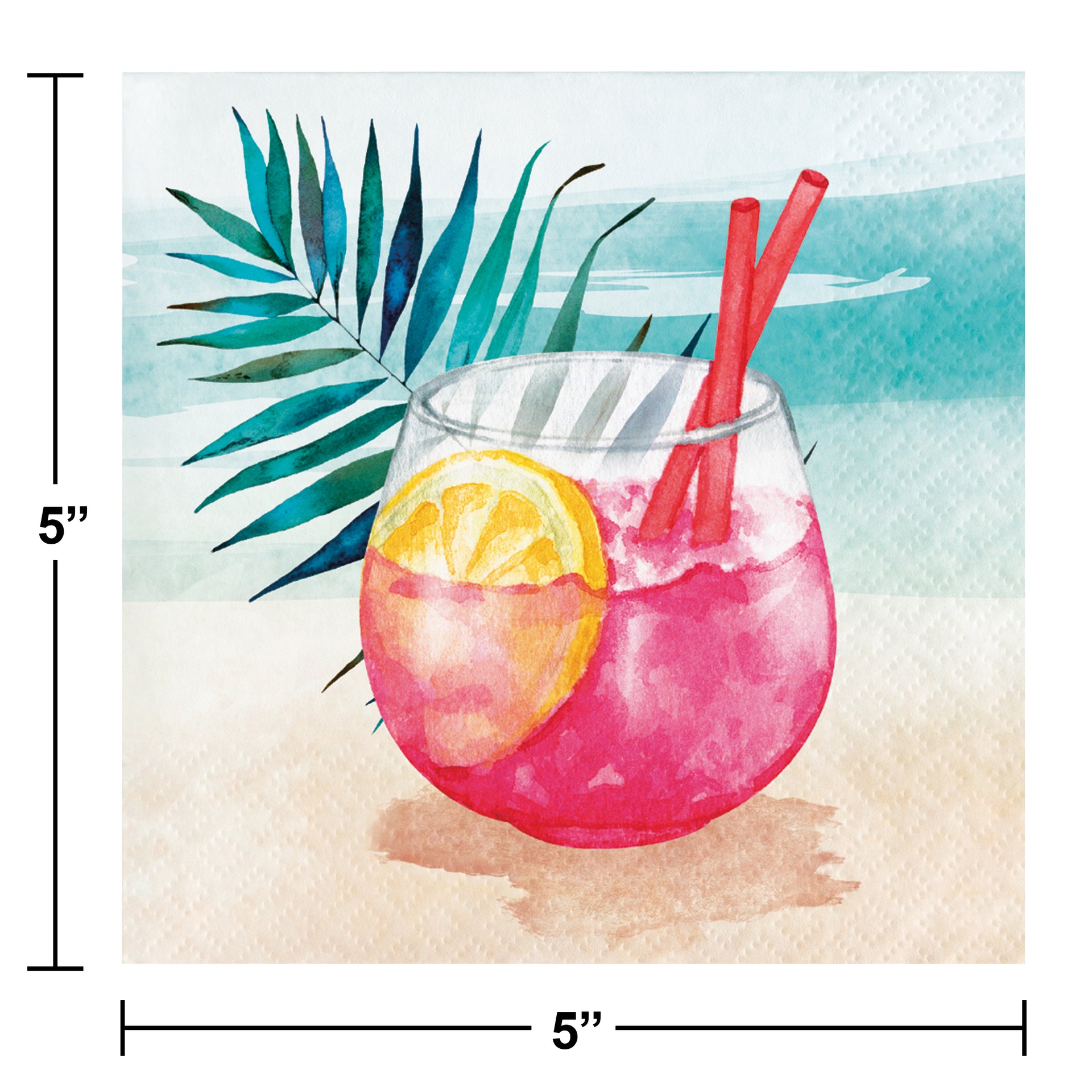 Summer Breeze Beverage Napkins 16ct