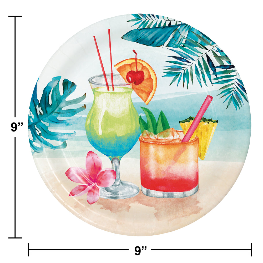 Summer Breeze 9in Paper Plate 8ct