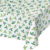 Holly Jolly Clear Plastic Table Cover