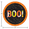 Retro Halloween 7in Paper Plates 8ct