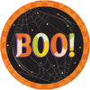 Retro Halloween 7in Paper Plates 8ct