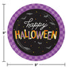 Retro Halloween 9in Paper Plates 8ct