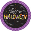 Retro Halloween 9in Paper Plates 8ct