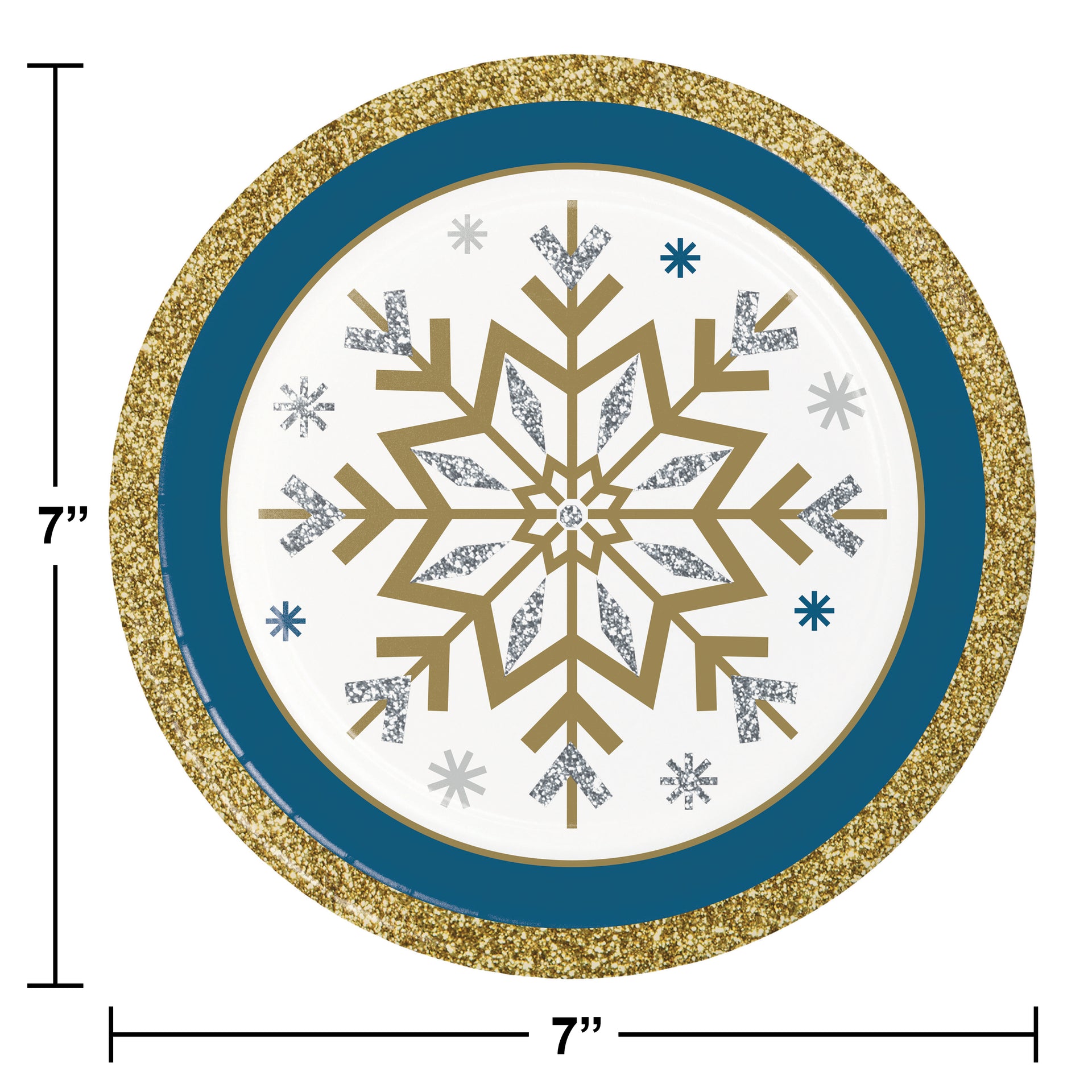 Whimsical Winter 7in Paper Plate 8ct