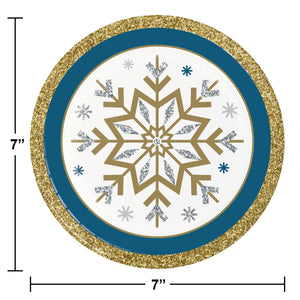 Whimsical Winter 7in Paper Plate 8ct