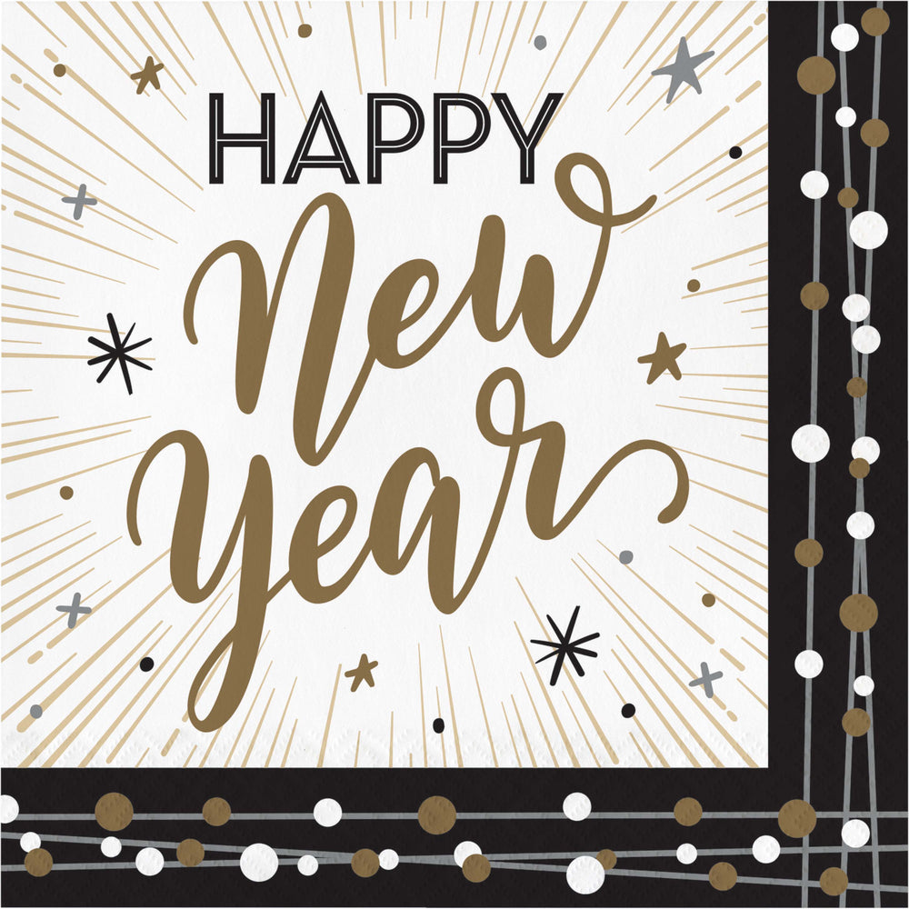 Happy New Year Napkins 16ct