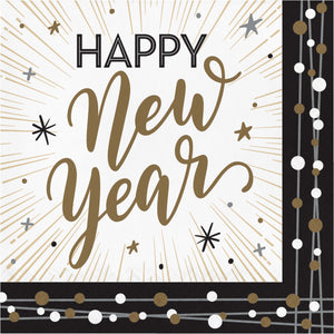 Happy New Year Napkins 16ct
