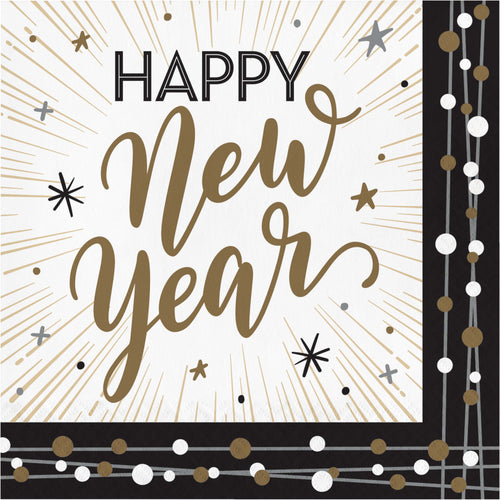 Happy New Year Napkins 16ct