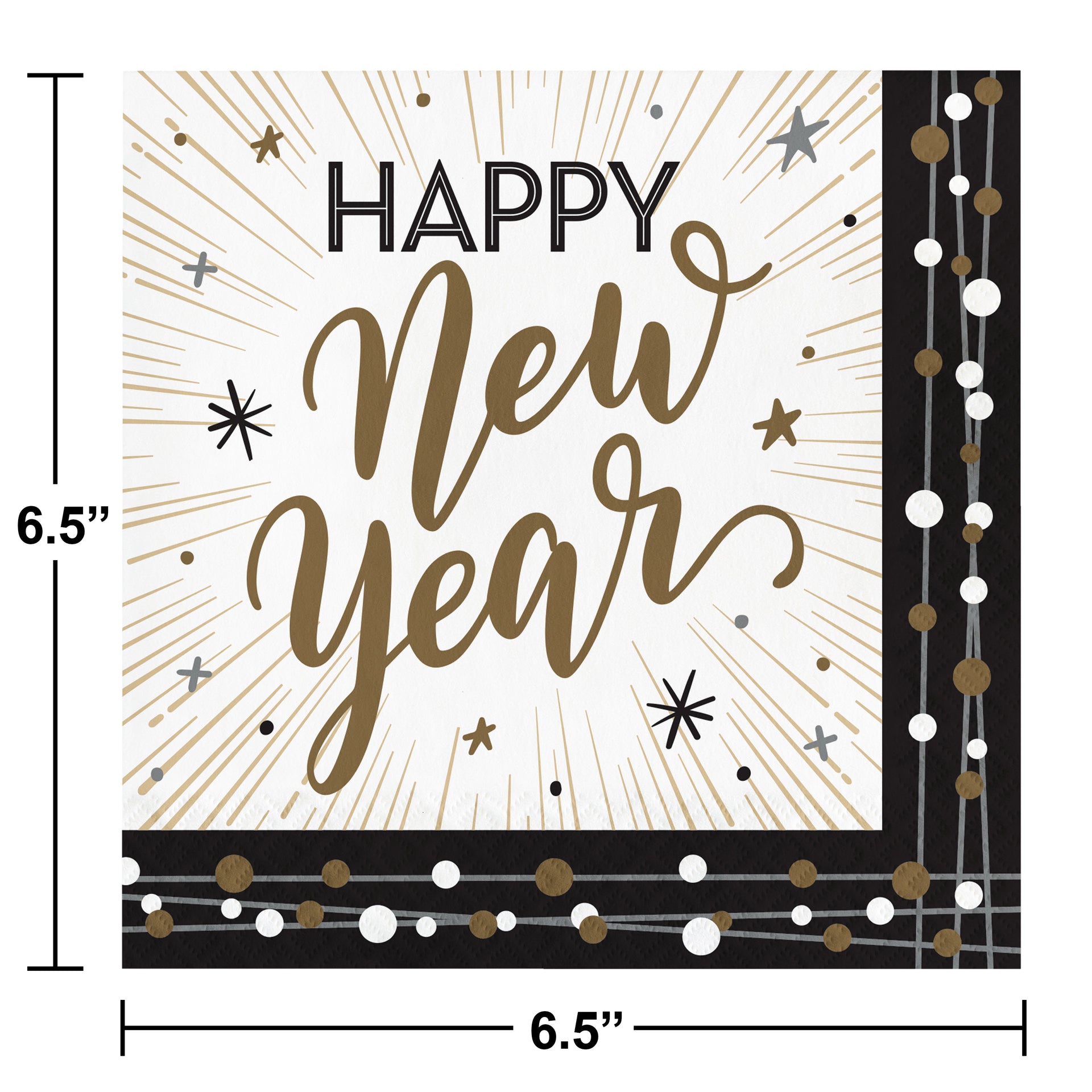 Happy New Year Napkins 16ct