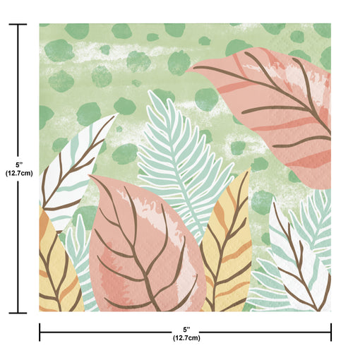Safari Baby Beverage Napkin 16ct 