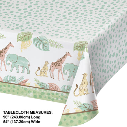 Safari Baby Paper Table Cover