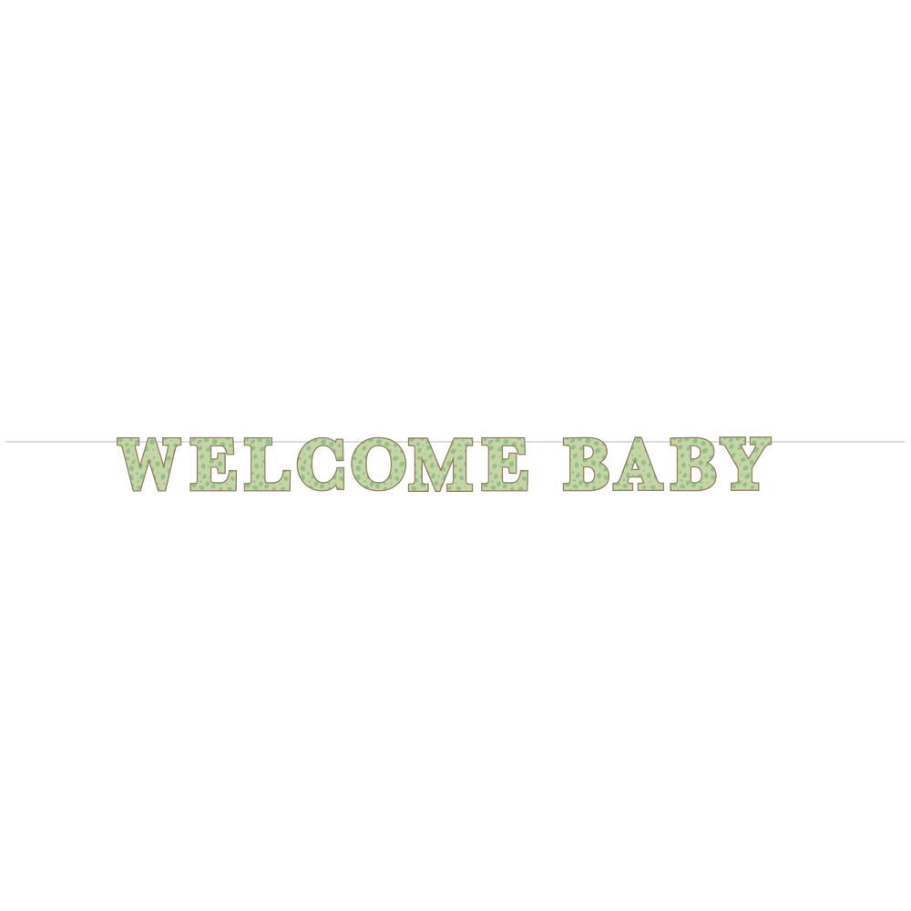 Safari Baby " Welcome Baby" Banner