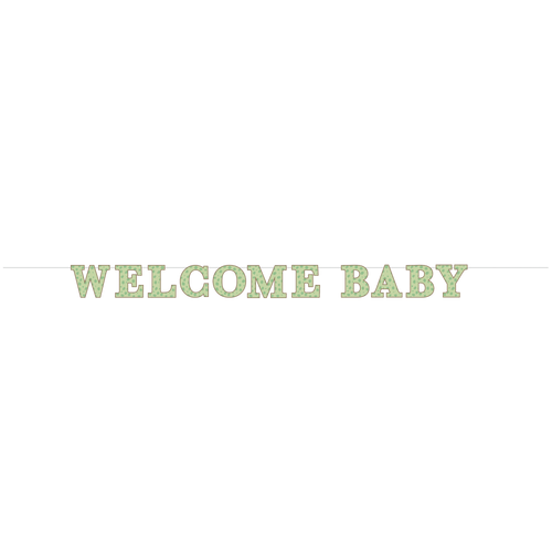 Safari Baby " Welcome Baby" Banner