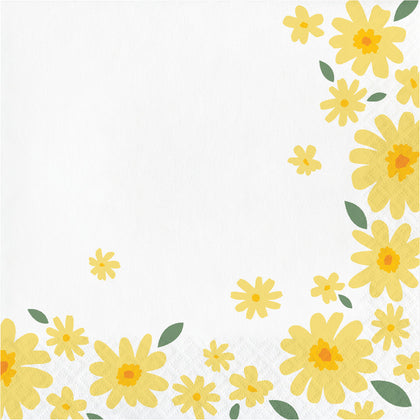 Sweet Daisy Lunch Napkins 16ct
