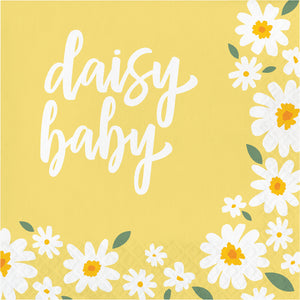 Sweet Daisy Baby Lunch Napkins 16ct