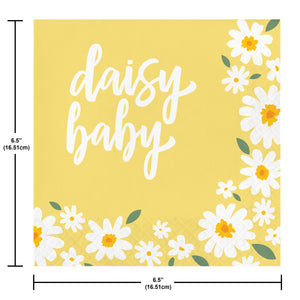 Sweet Daisy Baby Lunch Napkins 16ct