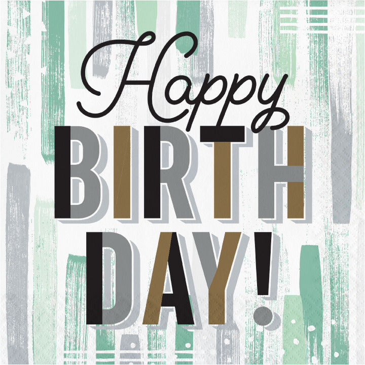 Minted Milestone Birthday Lunch Napkins 16ct