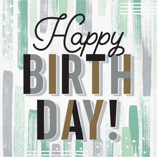 Minted Milestone Birthday Lunch Napkins 16ct