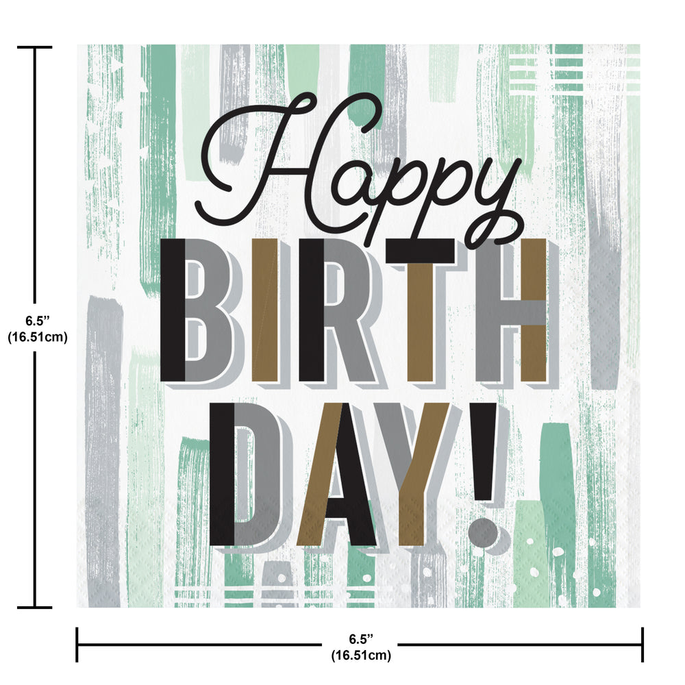 Minted Milestone Birthday Lunch Napkins 16ct