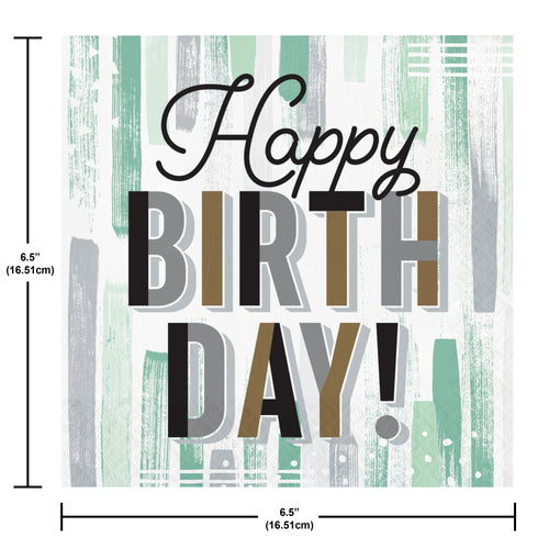 Minted Milestone Birthday Lunch Napkins 16ct