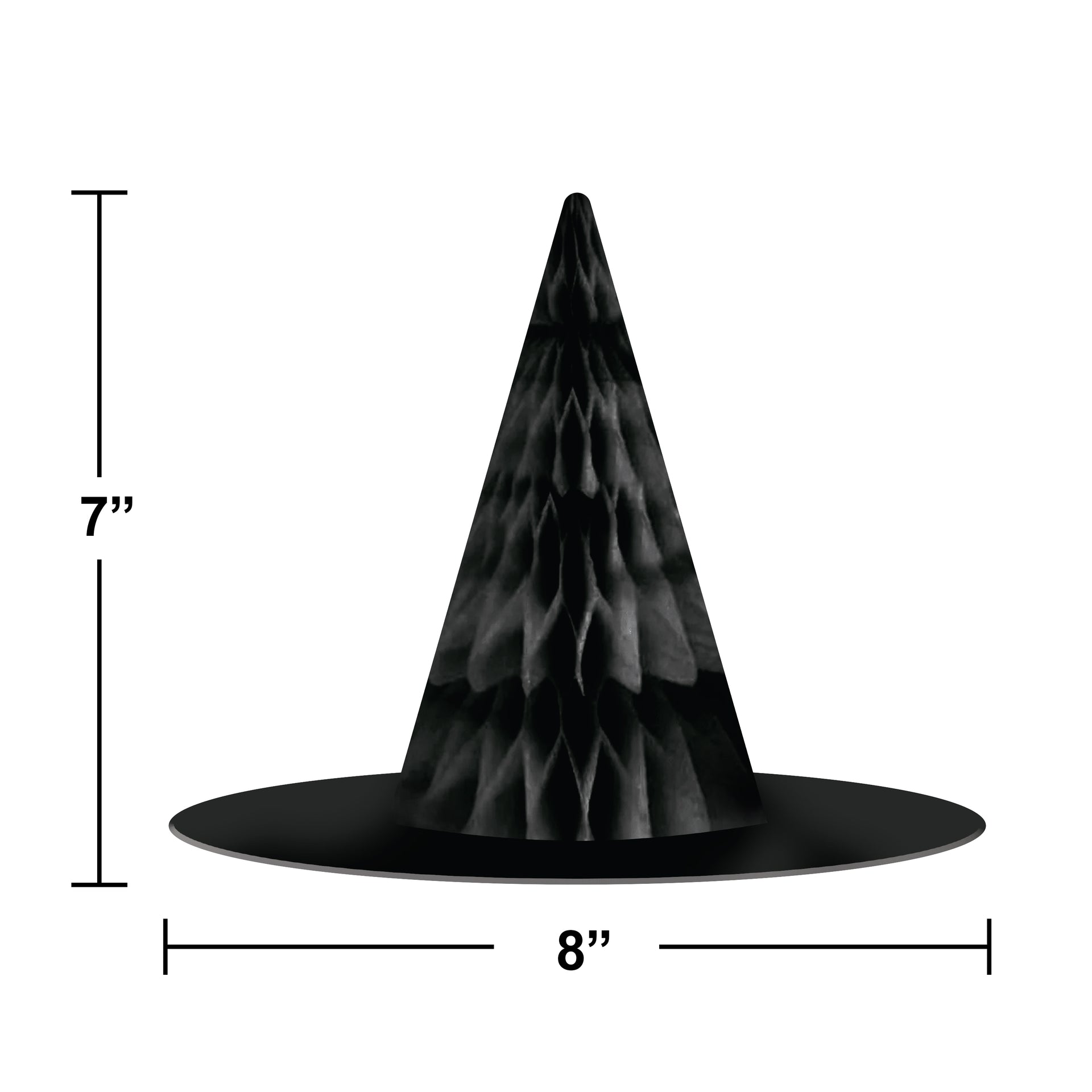 Hanging Honey Comb Witch Hat Decor 5ct