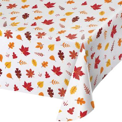 Leaves Plastic Table Cover