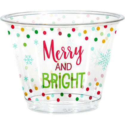 Merry Christmas 9oz. Plastic Tumblers 8ct