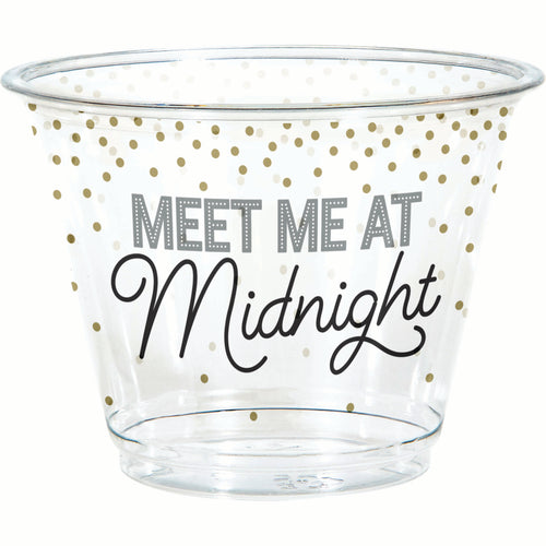 New Years 9oz. Plastic Tumblers 8ct