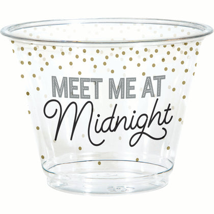 New Years 9oz. Plastic Tumblers 8ct