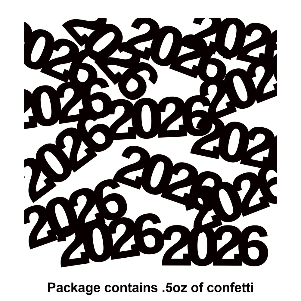 2026 Black Confetti