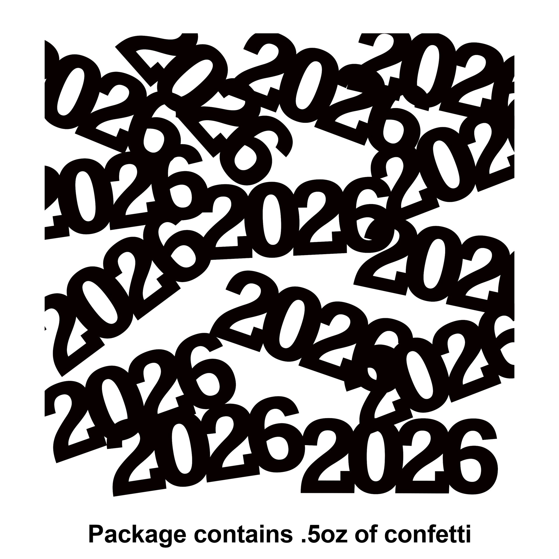 2026 Black Confetti
