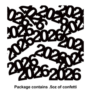2026 Black Confetti