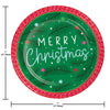Holly Jolly 7in Paper Plate 8ct