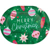 Holiday Frills 12in Oval Paper Plate 8ct