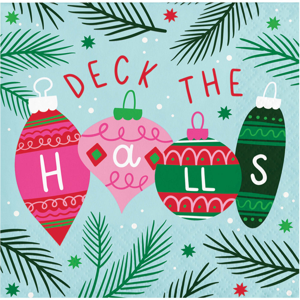 Holly Jolly Beverage Napkins 16ct
