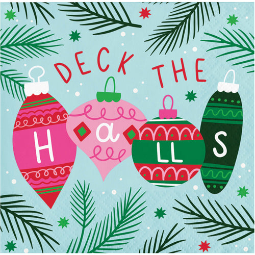 Holly Jolly Beverage Napkins 16ct