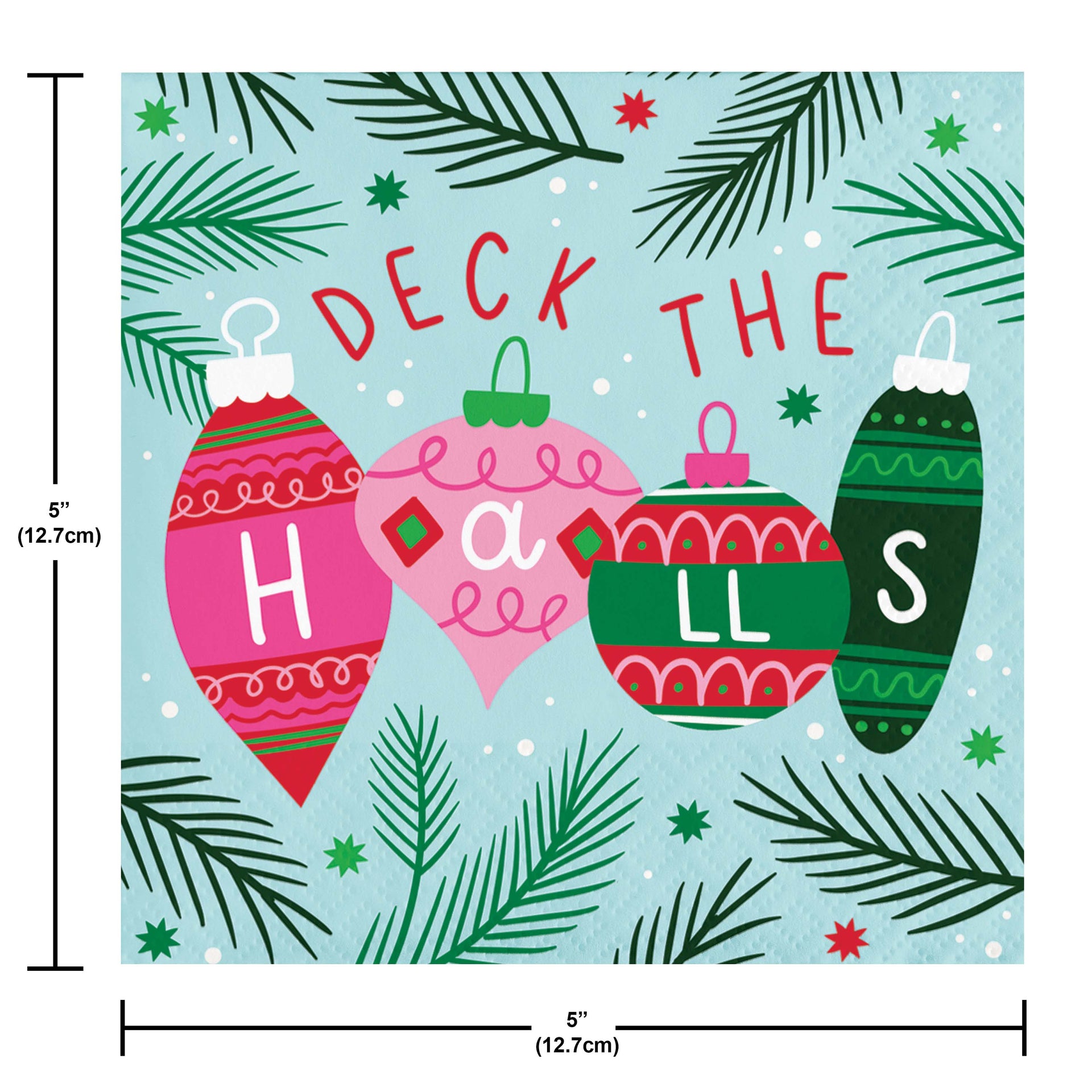 Holly Jolly Beverage Napkins 16ct