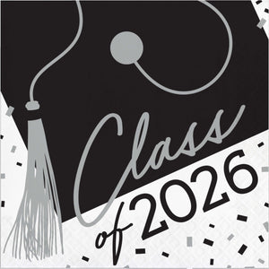 2026 Graduation Lunch Napkins 36ct | White