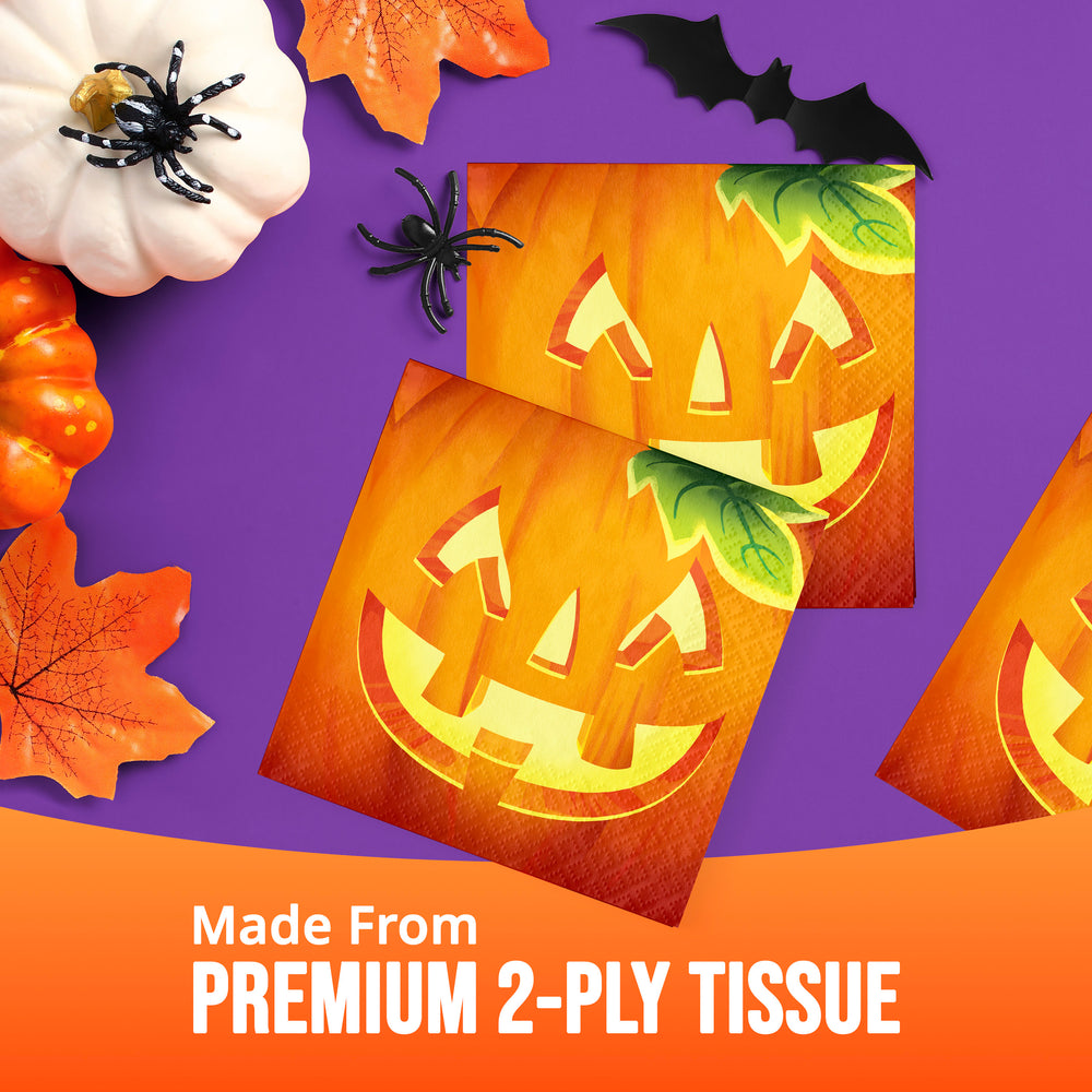 Halloween Pumpkin Prowlers Beverage Napkin 16ct