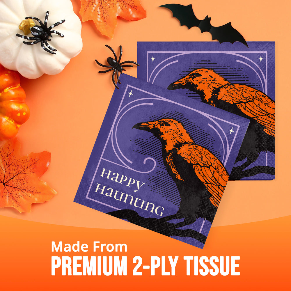 Halloween Happy Haunting Paper Lunch Napkins 16ct