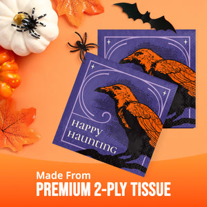 Halloween Happy Haunting Paper Lunch Napkins 16ct