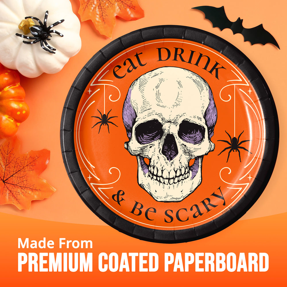 Halloween Happy Haunting 9in Paper Plate 8ct