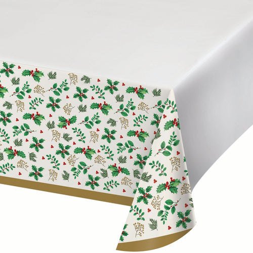 Holly Haven Paper Rectangle Table Cover