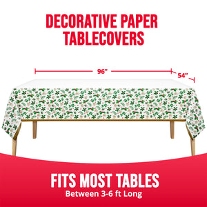 Holly Haven Paper Rectangle Table Cover