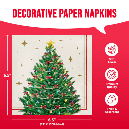 Sparkling Spruce Lunch Napkins 16ct